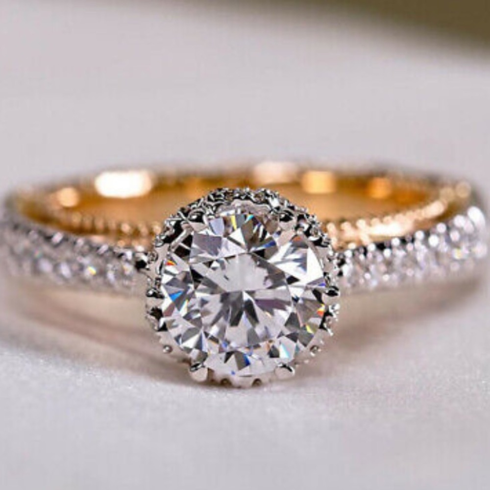 NWT TWO TONES 925 sterling silver/18k gold plated Ring